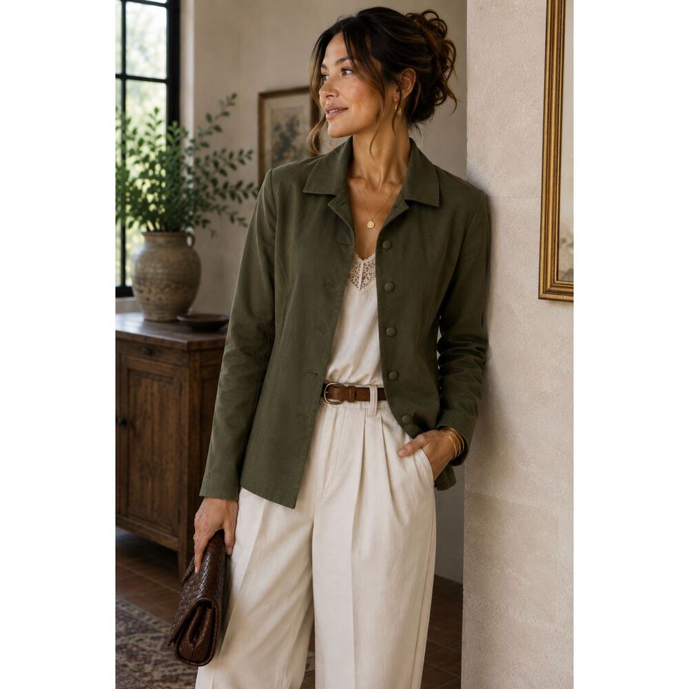 KT Collections Olive Green Jacket